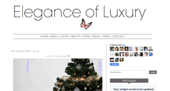 Desktop Screenshot of eleganceofluxury.com