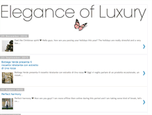 Tablet Screenshot of eleganceofluxury.com